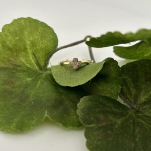 14K Yellow Gold Diamond Fashion Ring