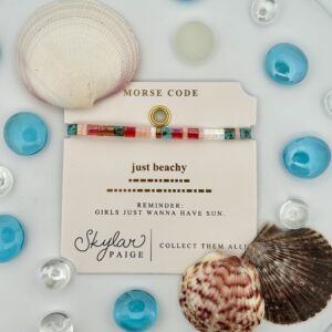 Just Beachy Morse Code Bracelet