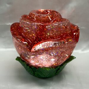 LED Rose Glitter Globe