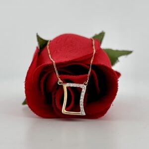 18K Two-Tone Diamond-Accented Necklace